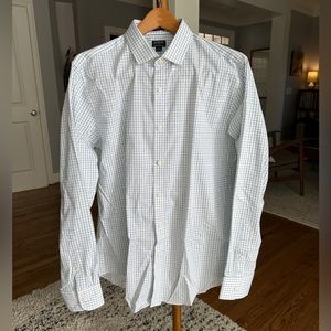 J. Crew Factory Slim Performance Men’s Dress Shirt - Deep Emerald Night Sky - L